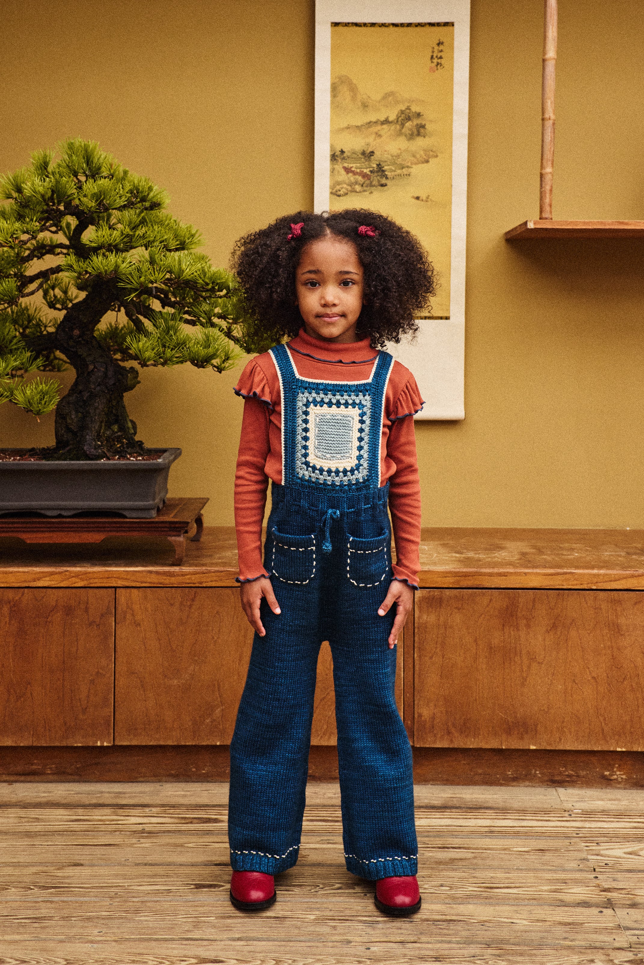 Misha&Puff 26AW 〉 GOLDIE BOW SET / CAMBRIDGE | 世界の子供服