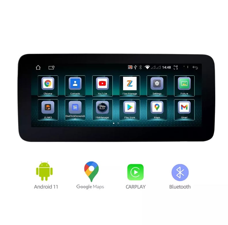 10.25インチ メルセデス・ベンツ Cクラス W205 アンドロイドナビ