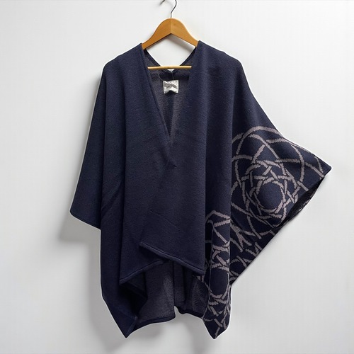 -attakee- 紋色羽織り ビッグシルエットニットカーディガン 	ミズヒキ