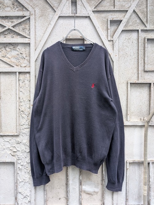 "POLO RALPH LAUREN" v-neck knit