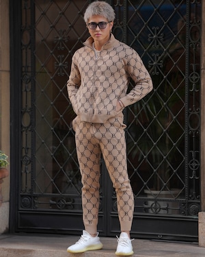 BELINDA MONOGRAM ZIP JACKET【BB25024】