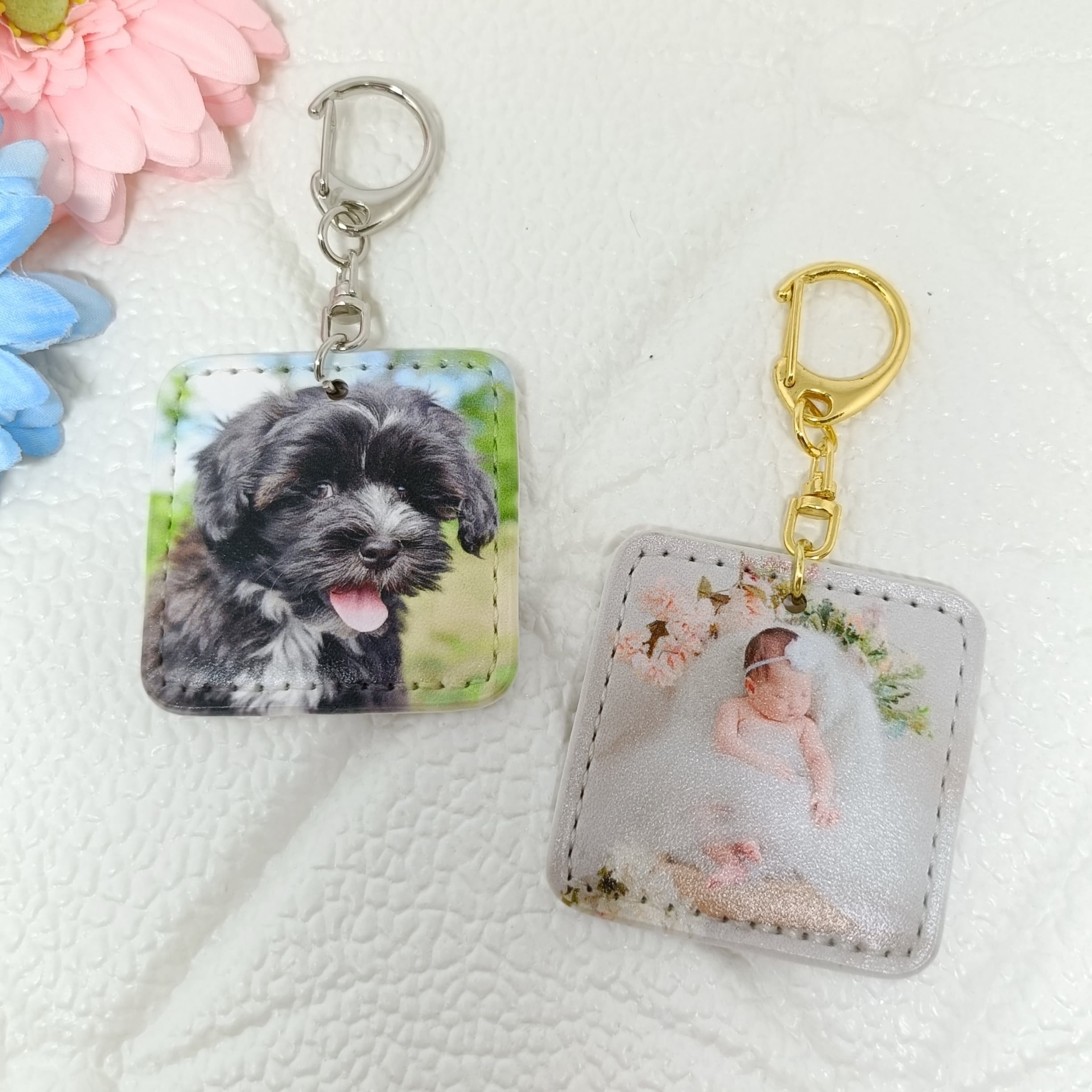 スクエアキーホルダー1個