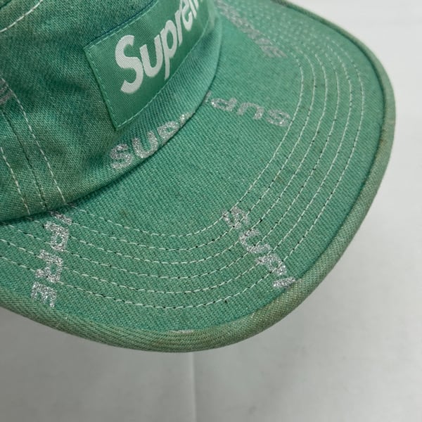 Supreme/シュプリーム【17SS】Logo Denim Camp Cap/ロゴ デニム