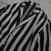 cotton stripe easy tailored jacket