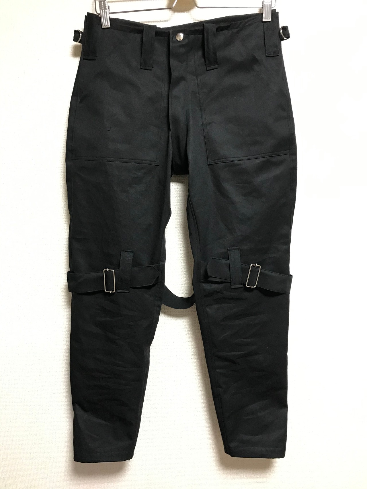 UNFINISHEDボンテージパンツブルー