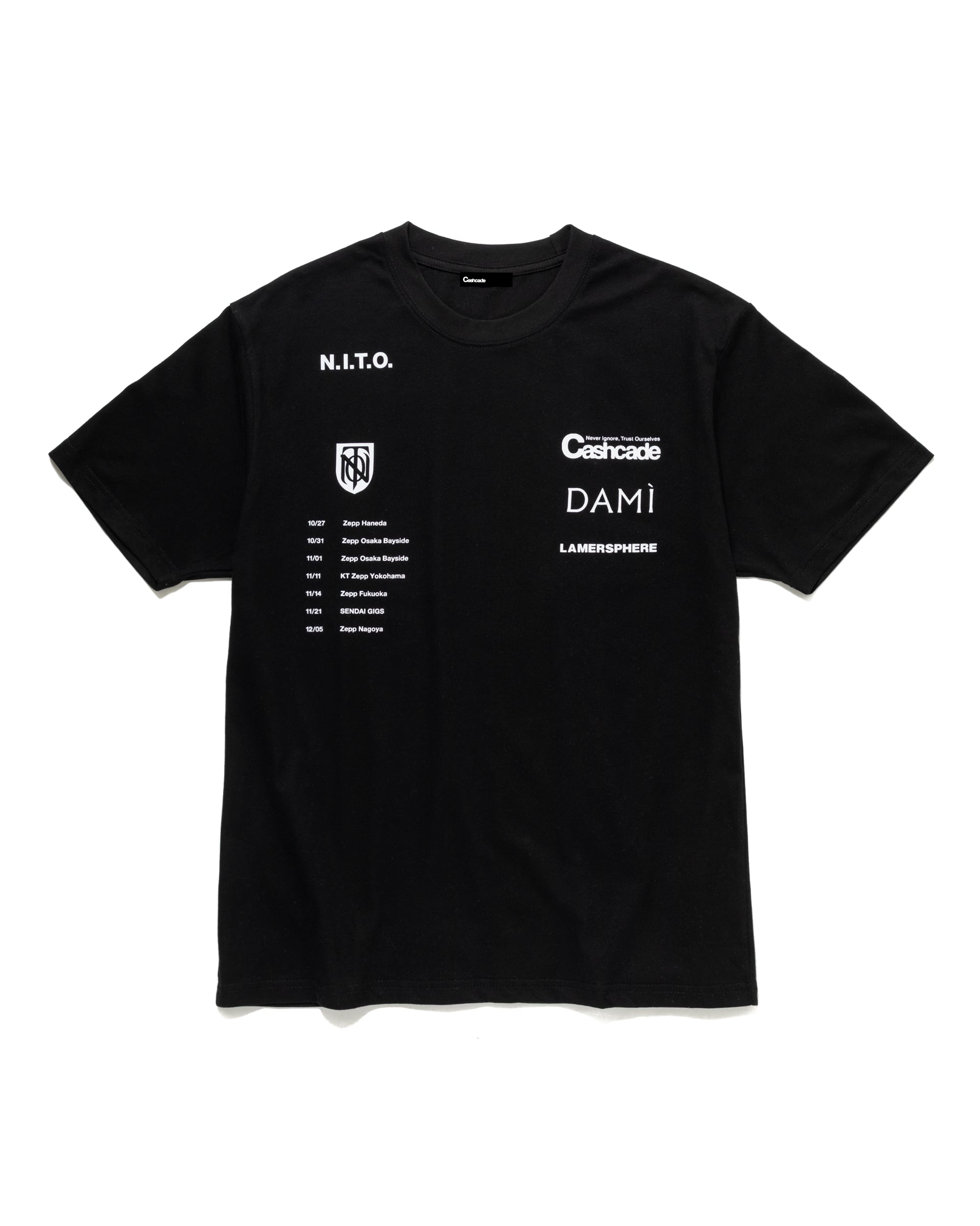 N.I.T.O. SPONSOR T-SHIRT (BLACK) | cashcade
