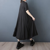 アシンメトリーヘムシャツドレス 30173