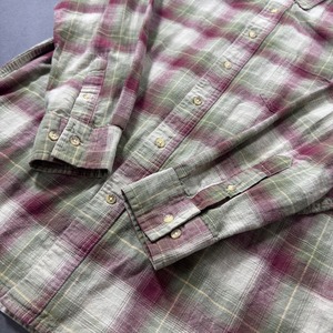 ST.JOHN’S BAY plaid L/S shirt M 古着