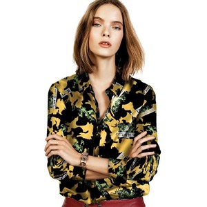 トップス レディース 送料無料 ブラウス シャツ ビッグカラ— 柄シャツ ビッグシルエット 開襟シャツ ビッグサイズ 大きめ 大きいサイズ サイズ豊富 S M L XL 薄手 花柄 プリント 黒 ブラック かわいい 大人女子 きれいめ 大人 上品 お洒落 おしゃれ クール こなれ感 ルーズ ゆったり ゆる 着回し 普段使い コーデ ファッション 体型カバー 楽ちん デート お出かけ 休日 10代 20代 30代 学生 春 夏 韓国 オルチャン