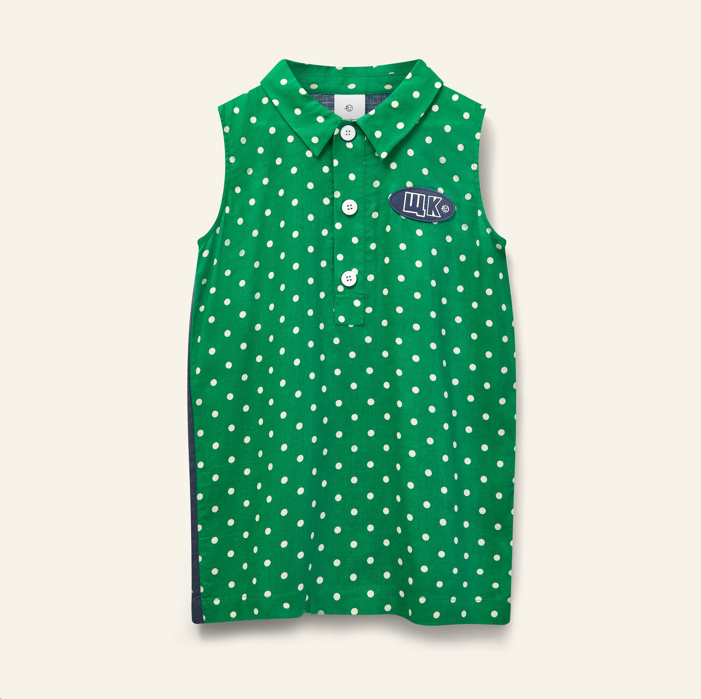Wynken Polka Dress - Fresh Green Polka Dot | Pay ID
