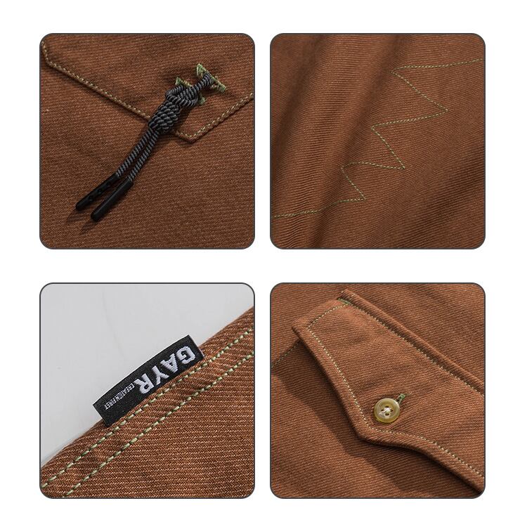 ★PARTIALLY WOVEN TOOLING SHIRT　　　A0490