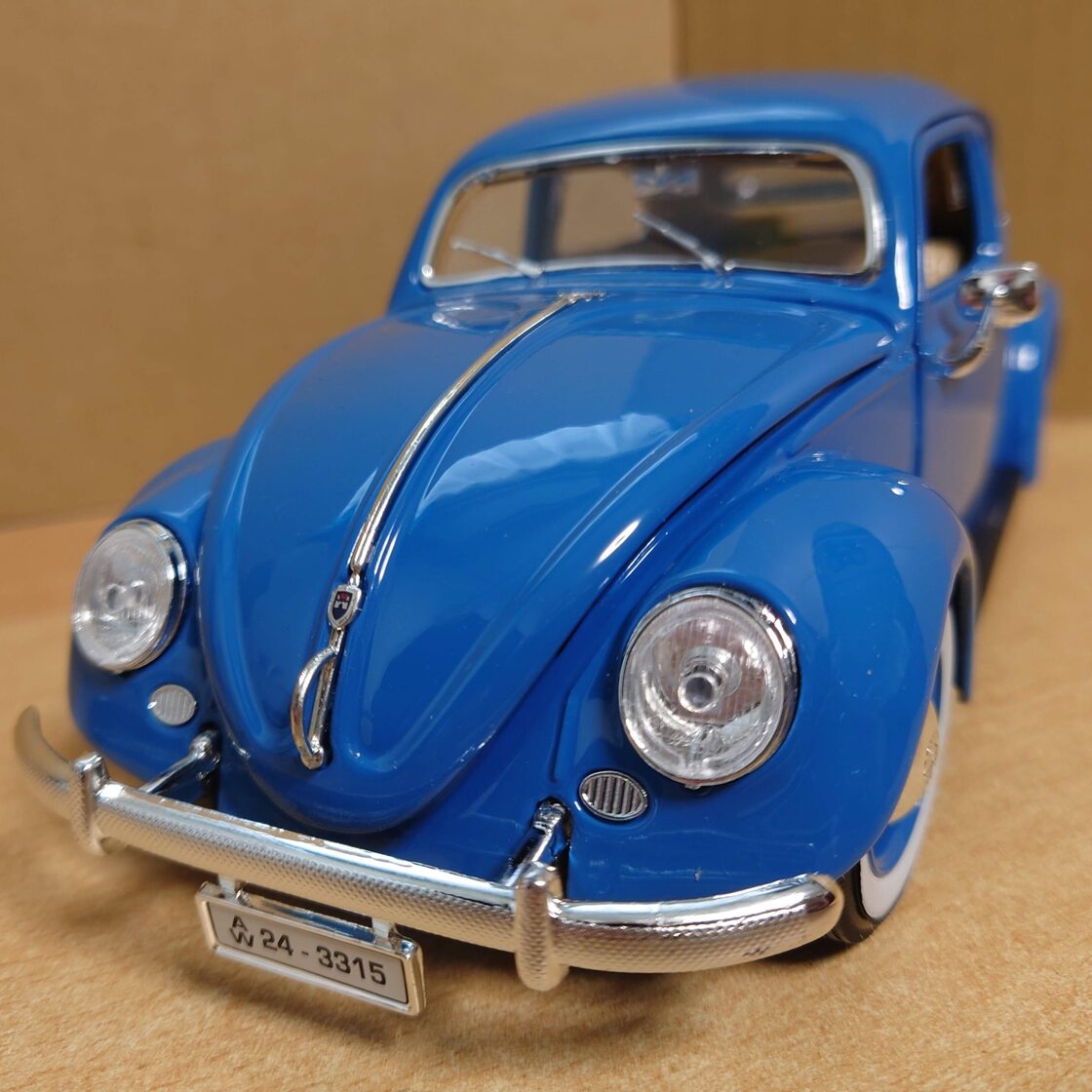 1/18 フォルクスワーゲン ビートル ブルー VW BEETLE 1955 ダイ 