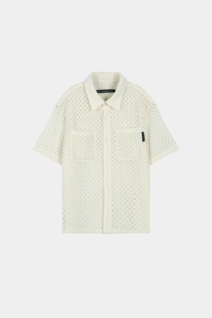 [ANDERSSON BELL] TRES SHEER KNITTED SHIRT atb1448m(ECRU) 正規品 韓国ブランド 韓国通販 韓国代行 韓国ファッション ANDERSSONBELL アンダーソンベル 日本 店舗