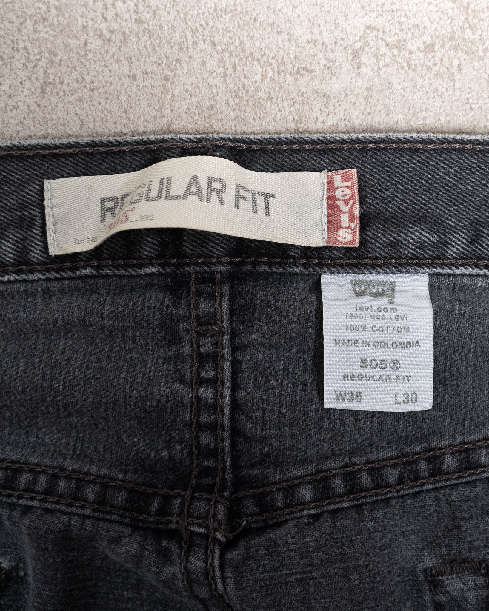 W36 L30】Levi's 505 Black Denim W36 L30】Levi's 505 Black Denim