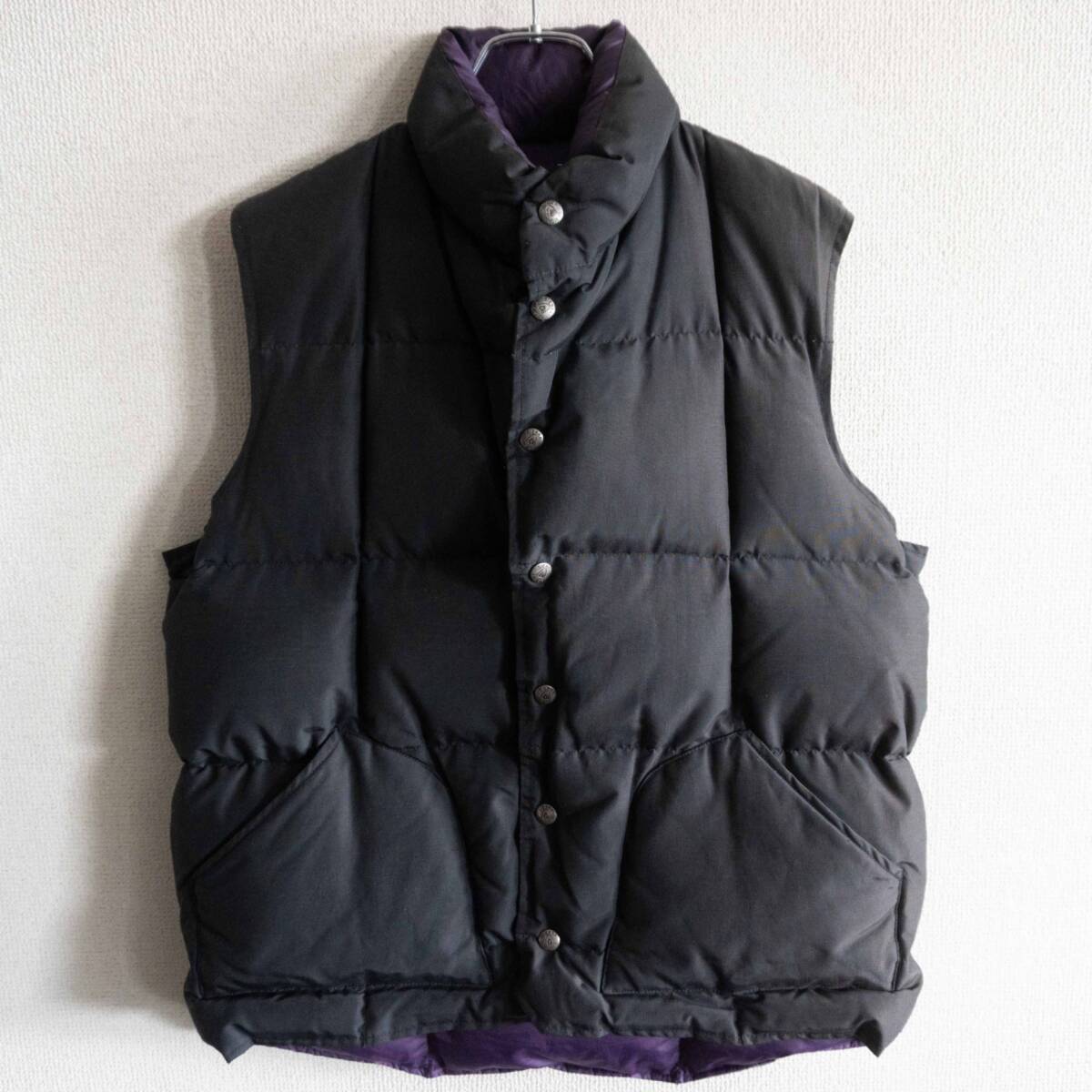 サイズ42】ORGUEIL【STEER LEATHER GILET】ブラック レザー ベスト
