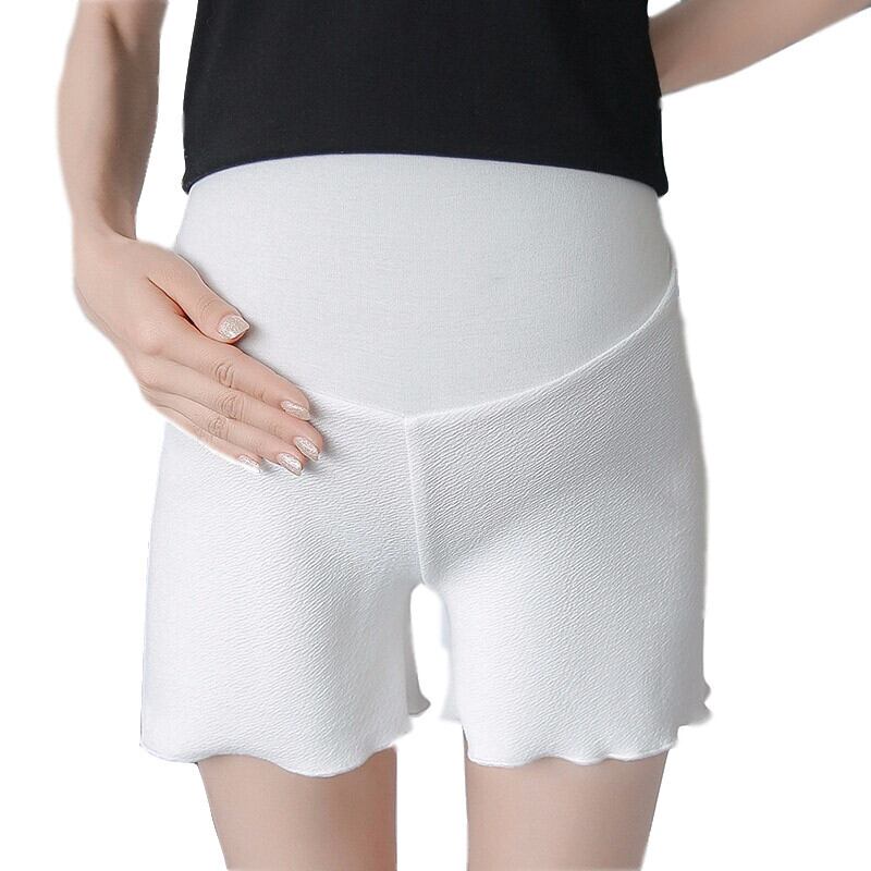 【新作】【送料無料】 ラージマタニティサマーショーツ妊婦通気性ブレンドコットンアウターベリーショート妊娠クールソリッドカプリパンツ 夏物 ブルマー ソリッドカラー AL expec341156503080
