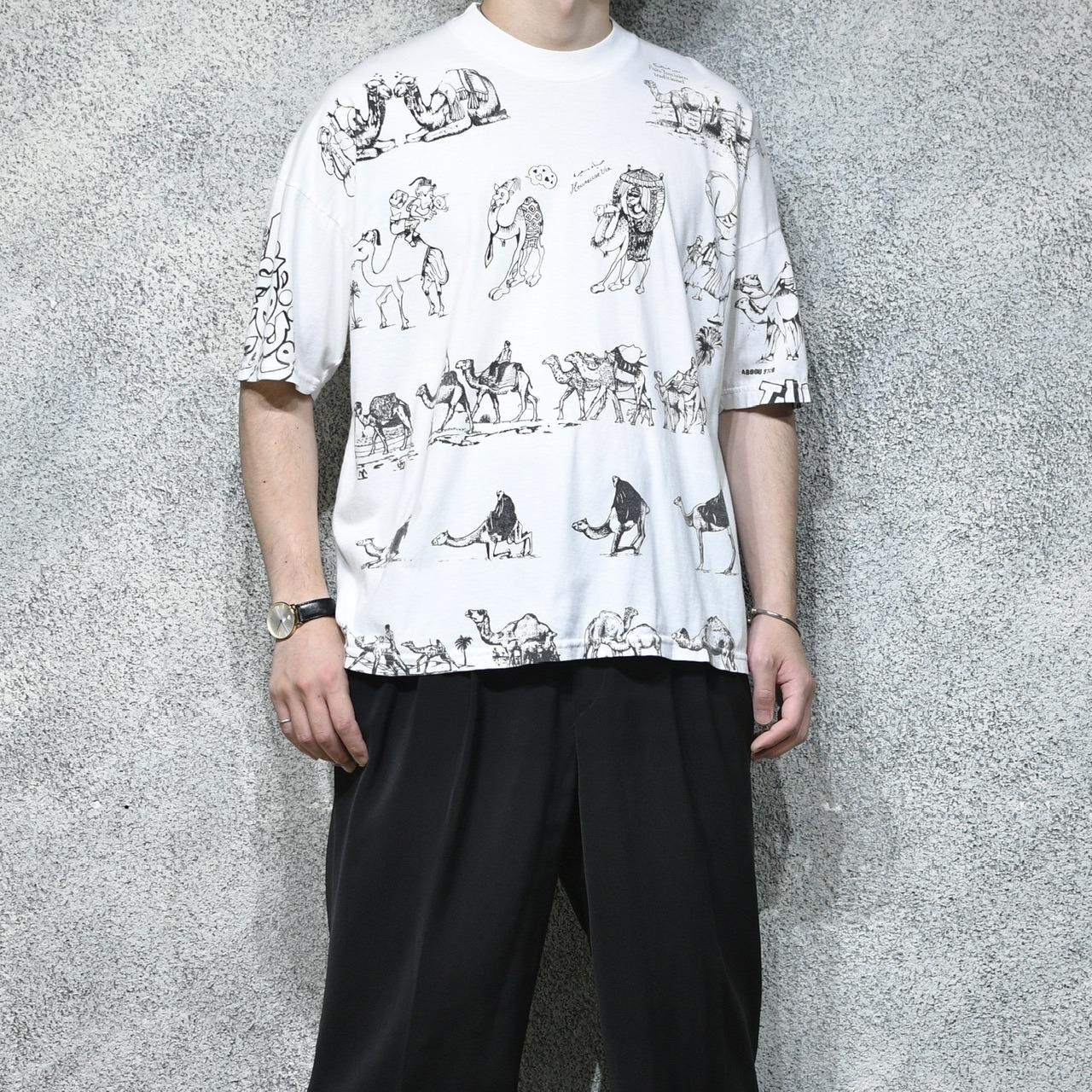 CAMEL pattern print tee