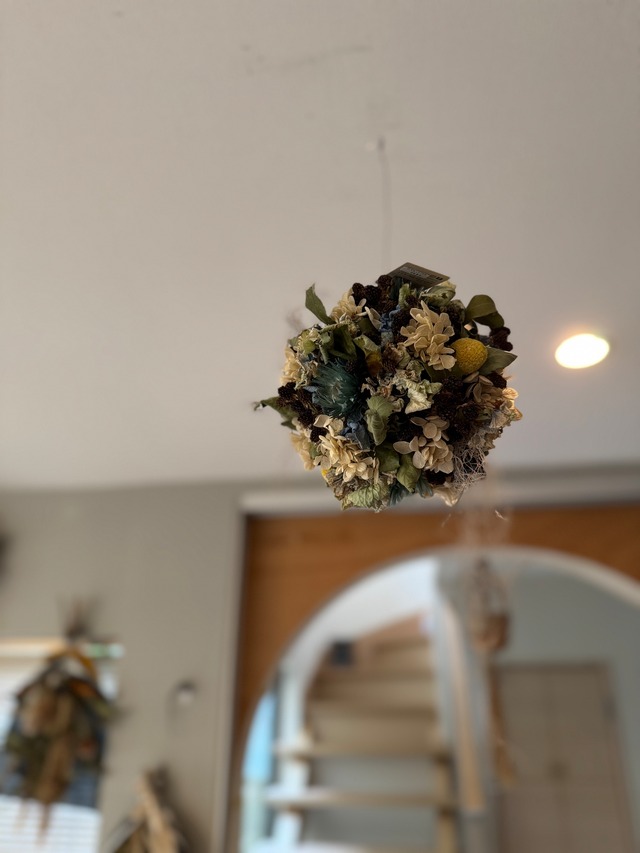 フラワーボール　ブラックブルー