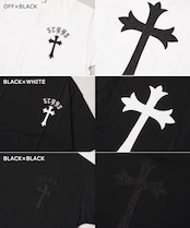 ◆ペイズリークロス アップリケ Tシャツ◆ng-28225