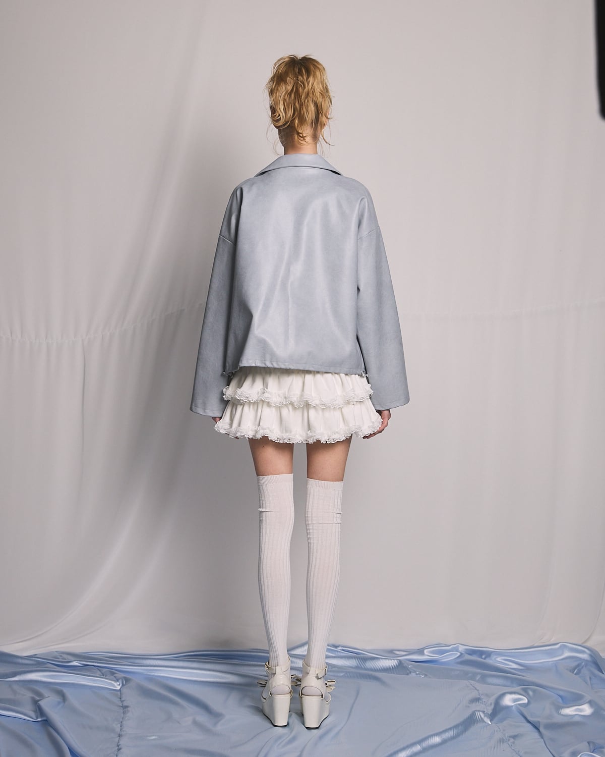 lilLilly レザージャケット S/S フェイクレザーリボンジャケット | lilLilly official webstore