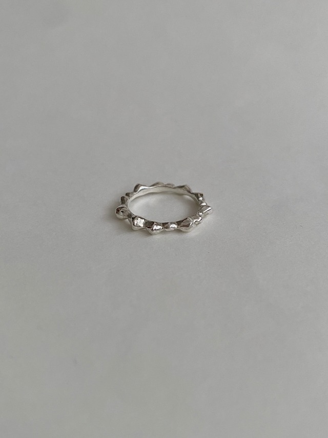 undulation ring / silver