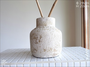 ドライフラワーベースKrub/WB 花器 テラコッタ レトロ調 アンティーク調 焼き物 花瓶 地中海インテリア vase