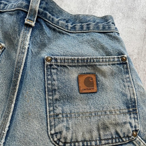 メキシコ製 デニム ダブルニー Carhartt B73-DST 29×32 詳細写真17