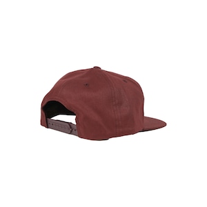 "RX"Signature 5-Panel Snapback [MAROON]