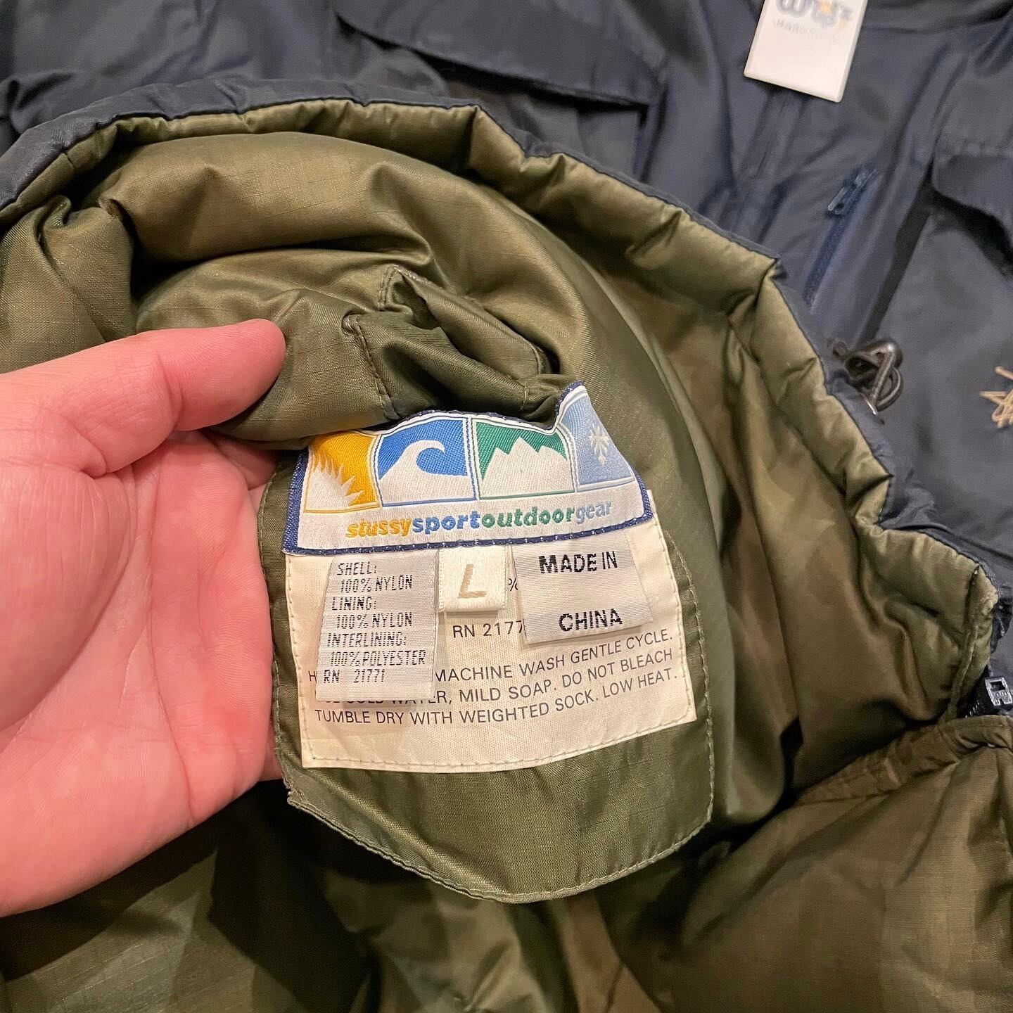 Special!! 90s Stussy fishing down jacket What’z up