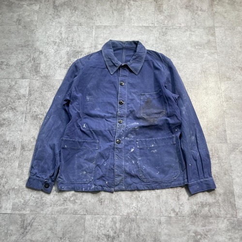 50-60s La CHOUETTE 刺繍タグ フレンチワークジャケット