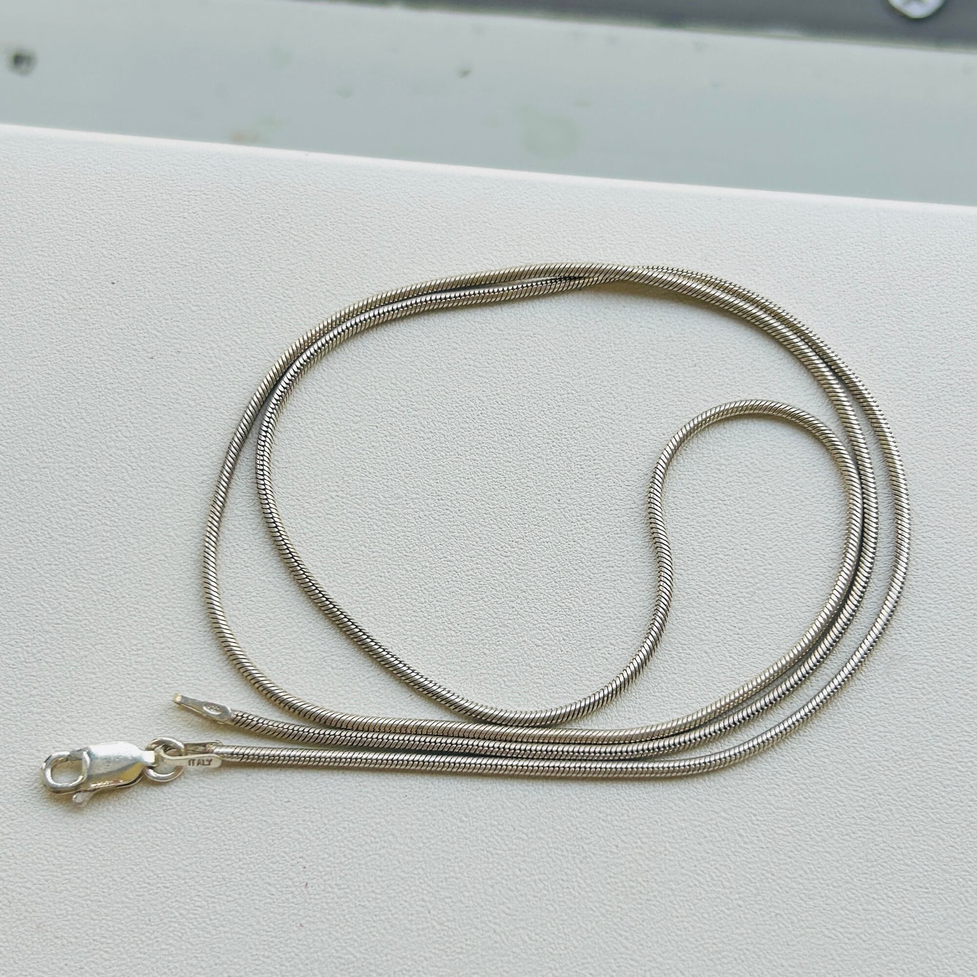 Italyシルバー925 スネークチェーン（50.8cm） | Milo Antiques & Vintage