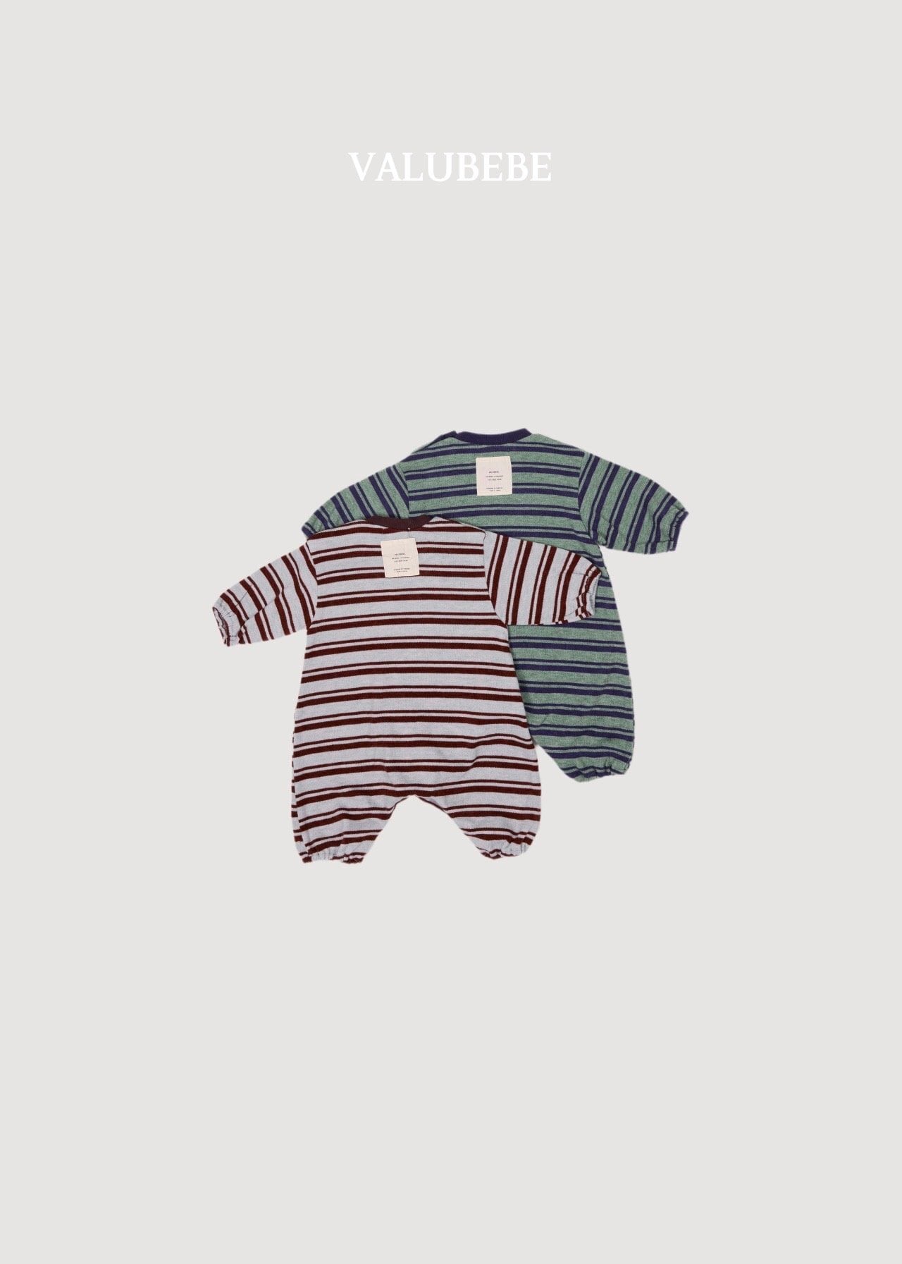 送料無料【予約】/ ホーリーストライプジャンプロンパース / valubebe