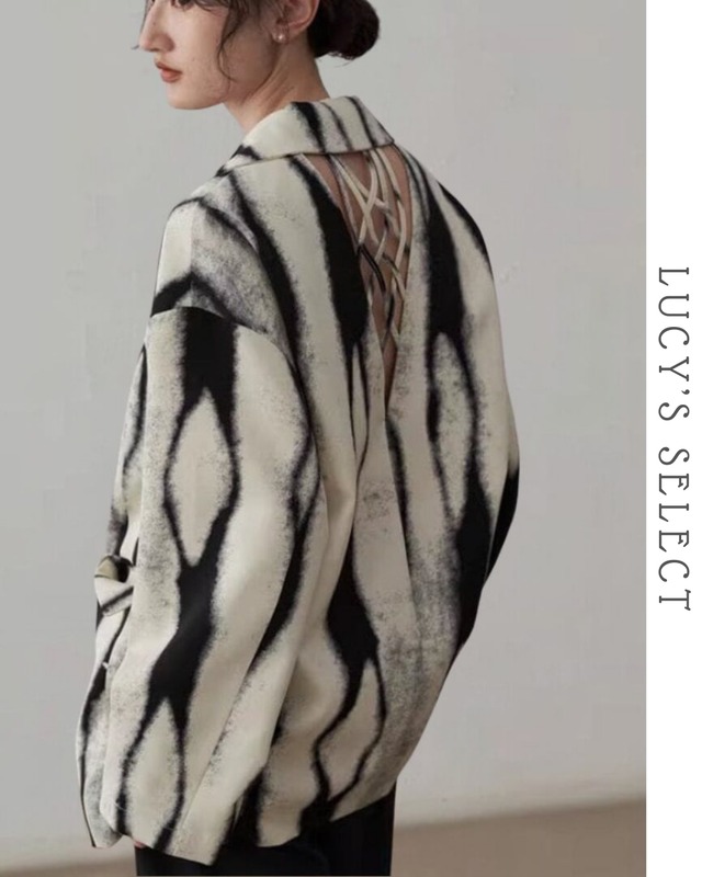 tie-dyed tailored jacket   A1085