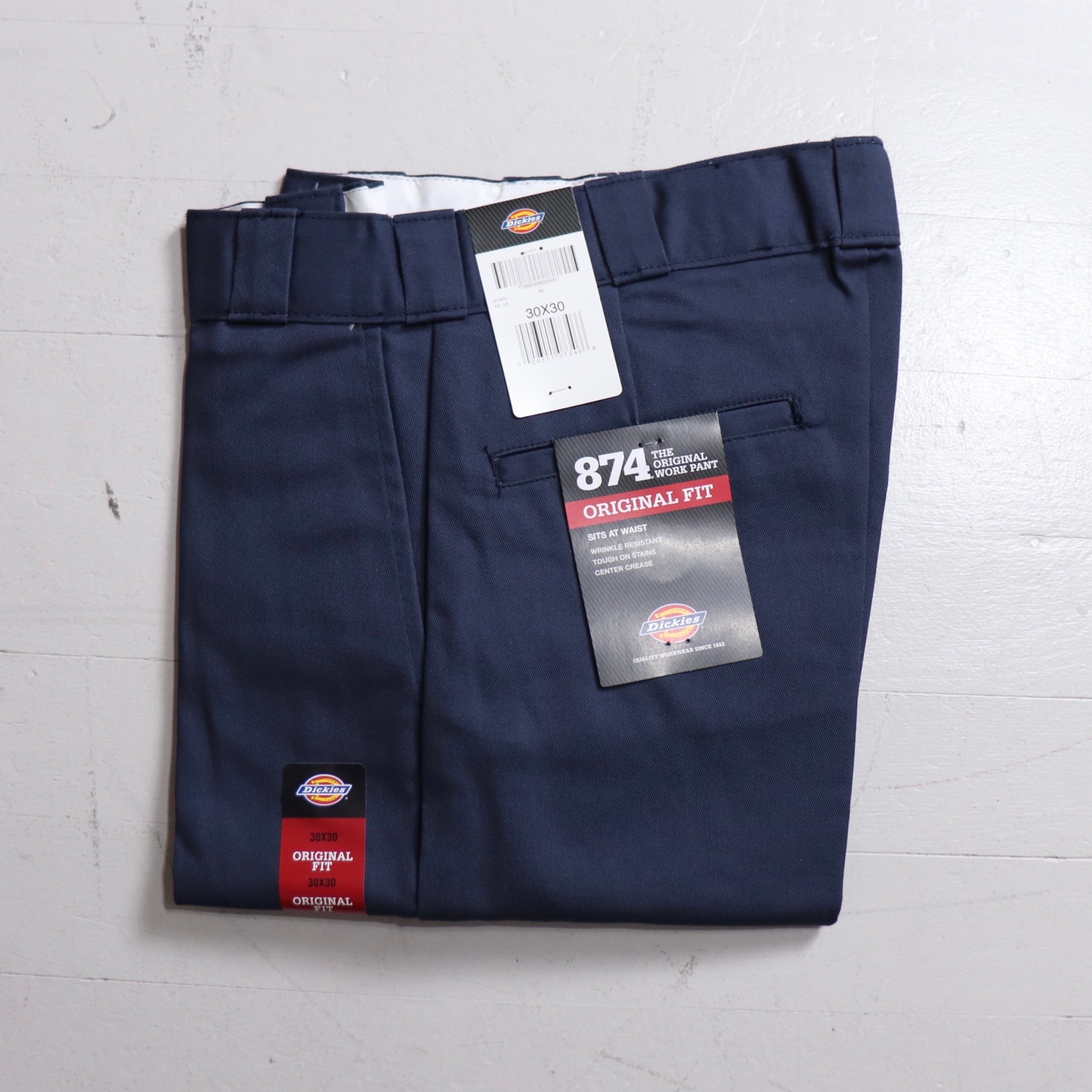 Dickies 874 NAVY Orignal Fit ワークパンツ　W38