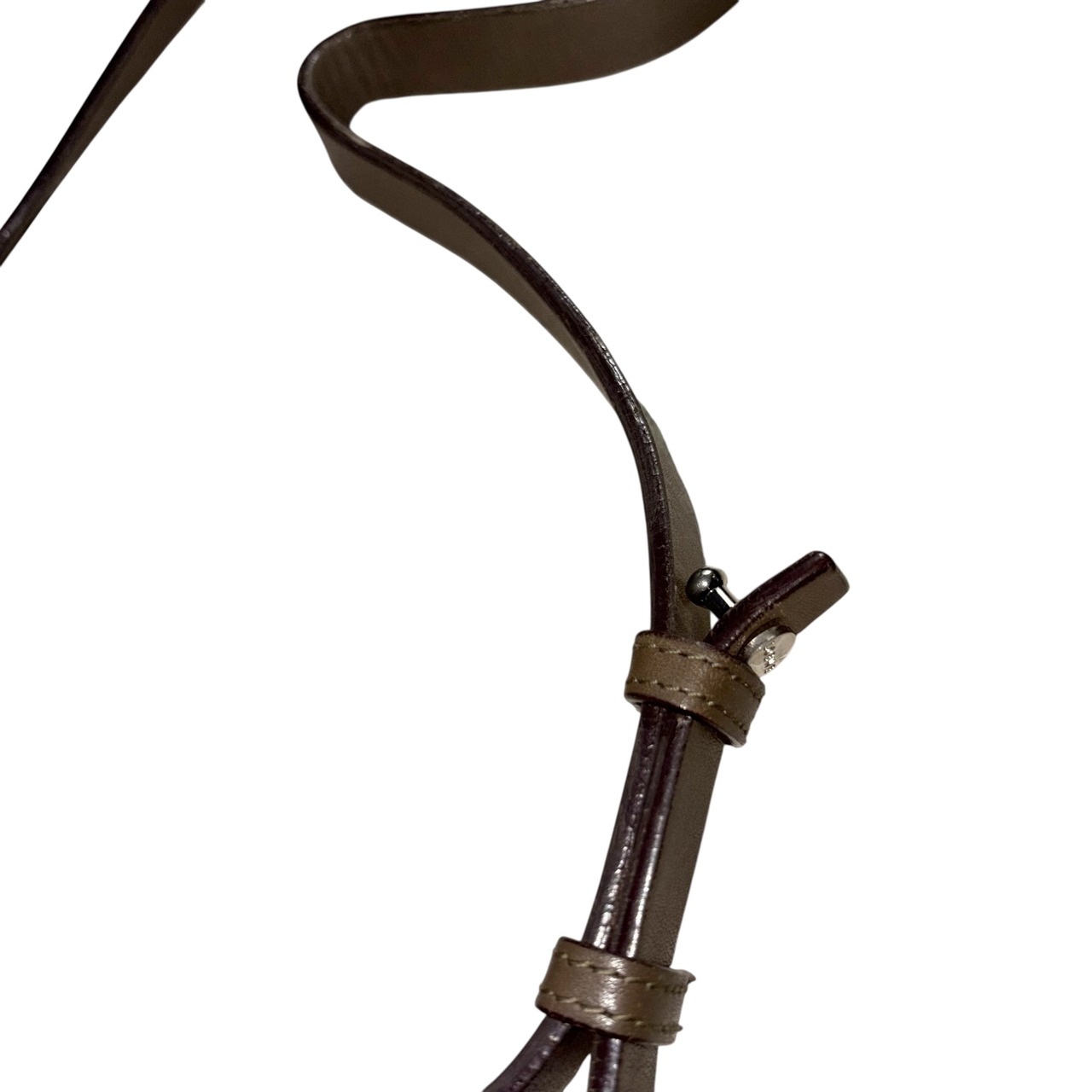 vintage LOEWE khaki leather shoulder bag