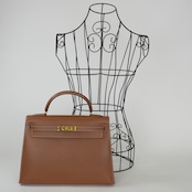 HERMES エルメス ケリー 32 ヴォーエプソン 2WAYハンドバッグ ゴールド ゴールド金具 〇Z:1996年
