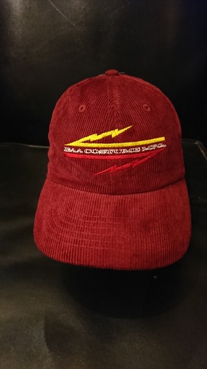 BAA COSTUME MFG. "SIGNATURE CORDUROY CAP" Burgundy Color