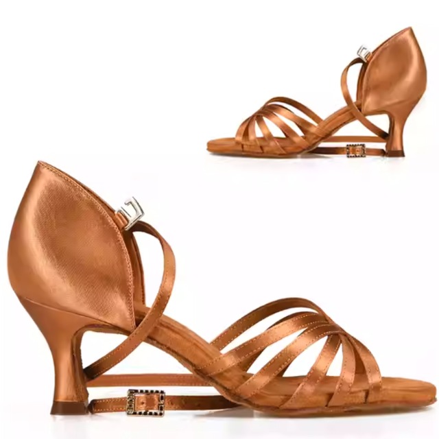 クロスストラップ・ラテンダンスシューズ　ds0060