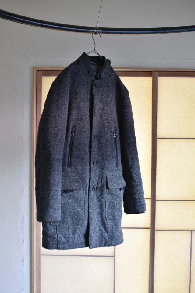 1990-20s wool down chester coat