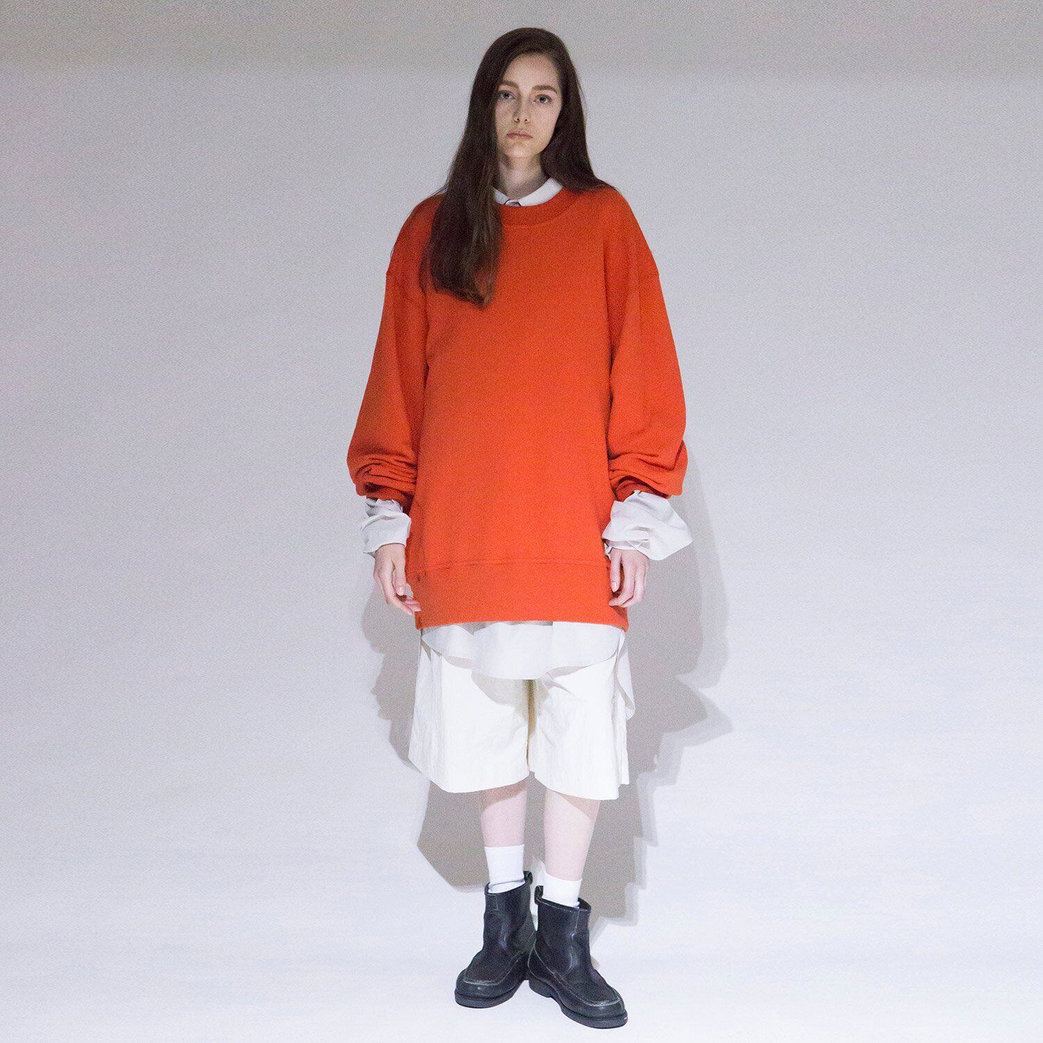 VOAAOV Air URAKE SWEAT Crew Neck Pullover (ORANGE) VOSW-J41