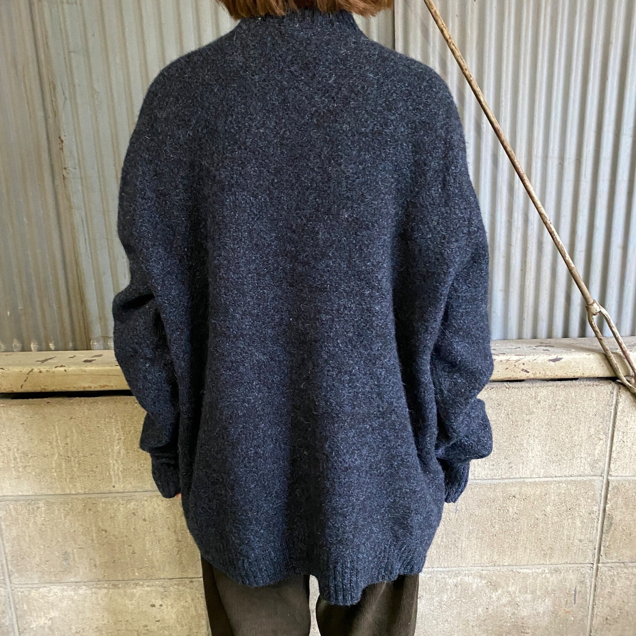 PENDLETON ペンドルトン 無地 ハーフジップ ウールニットセーター 
