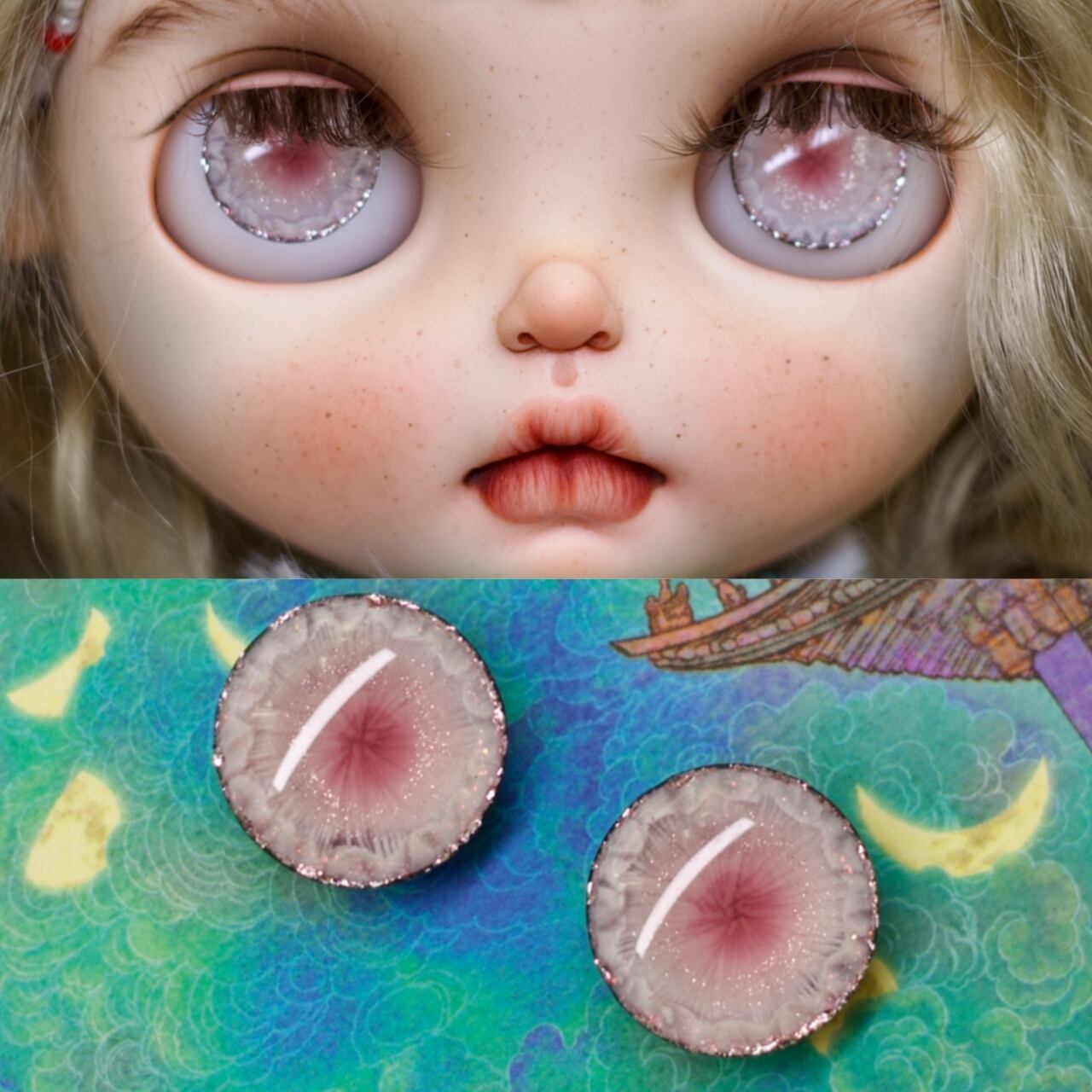 受注製作】【ブライス用アイチップ】ドールアイ Blythe カスタムアイ