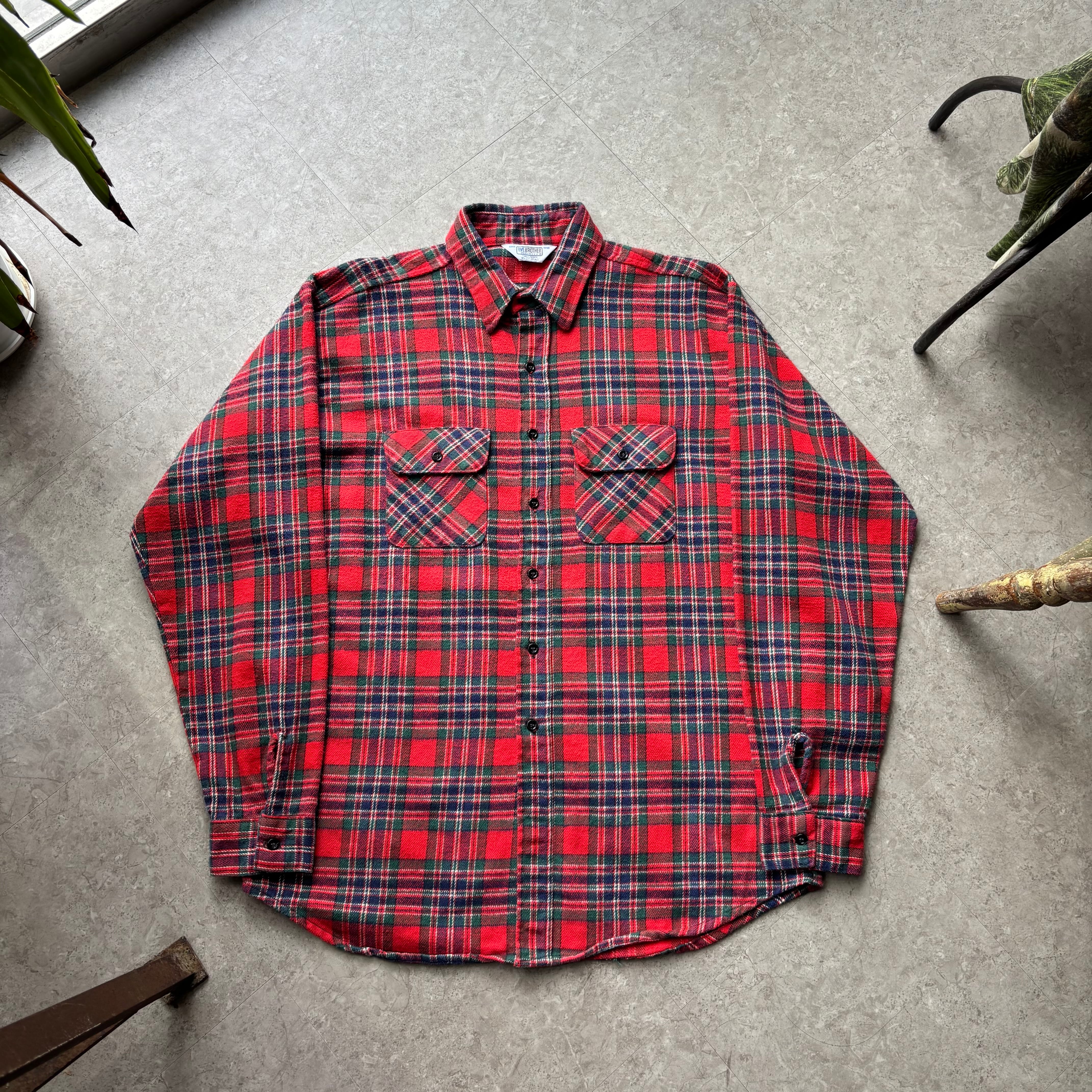 80s Five Brother flannel shirt【仙台店】