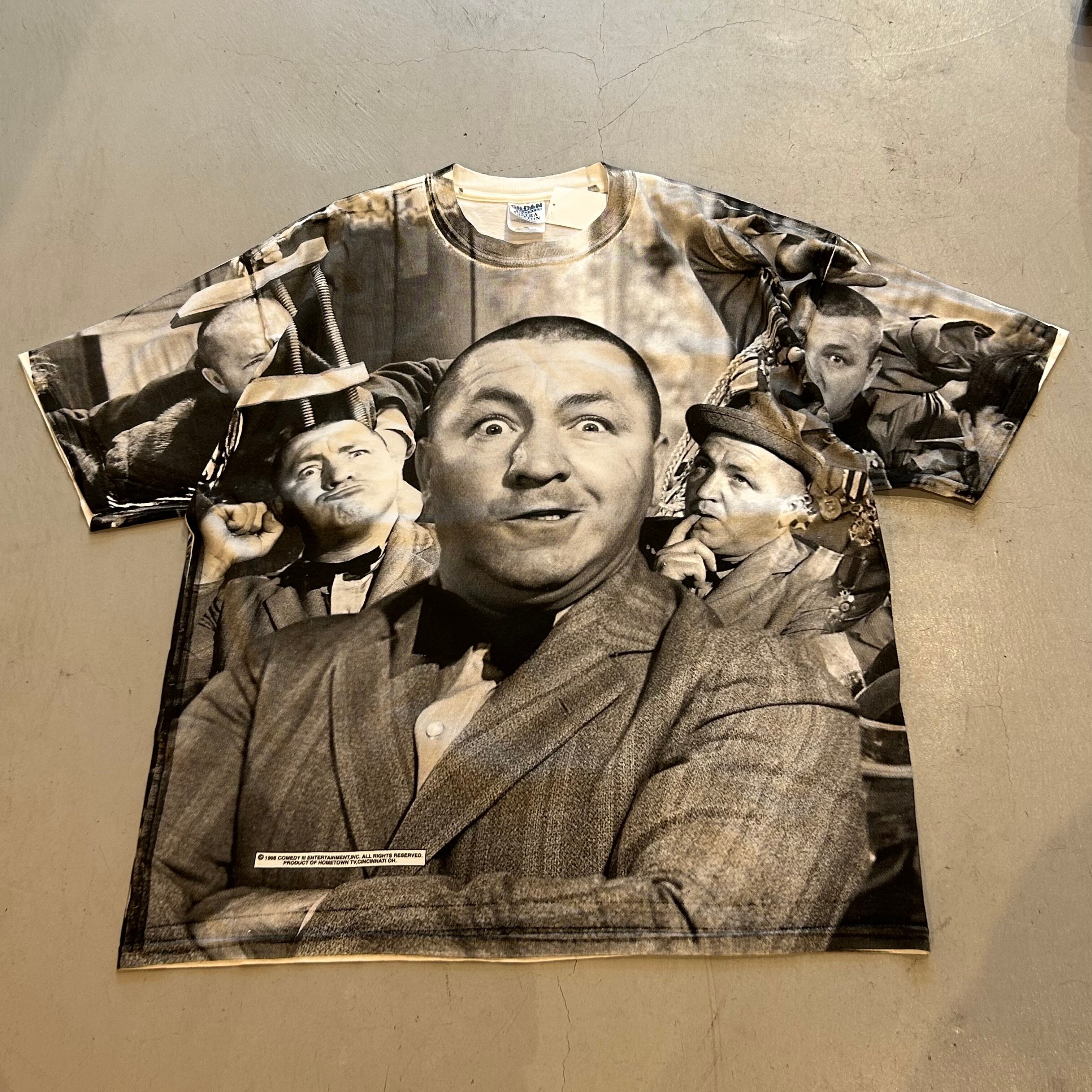 90s The Three Stooges over print t-shirt 高円寺店 What z up