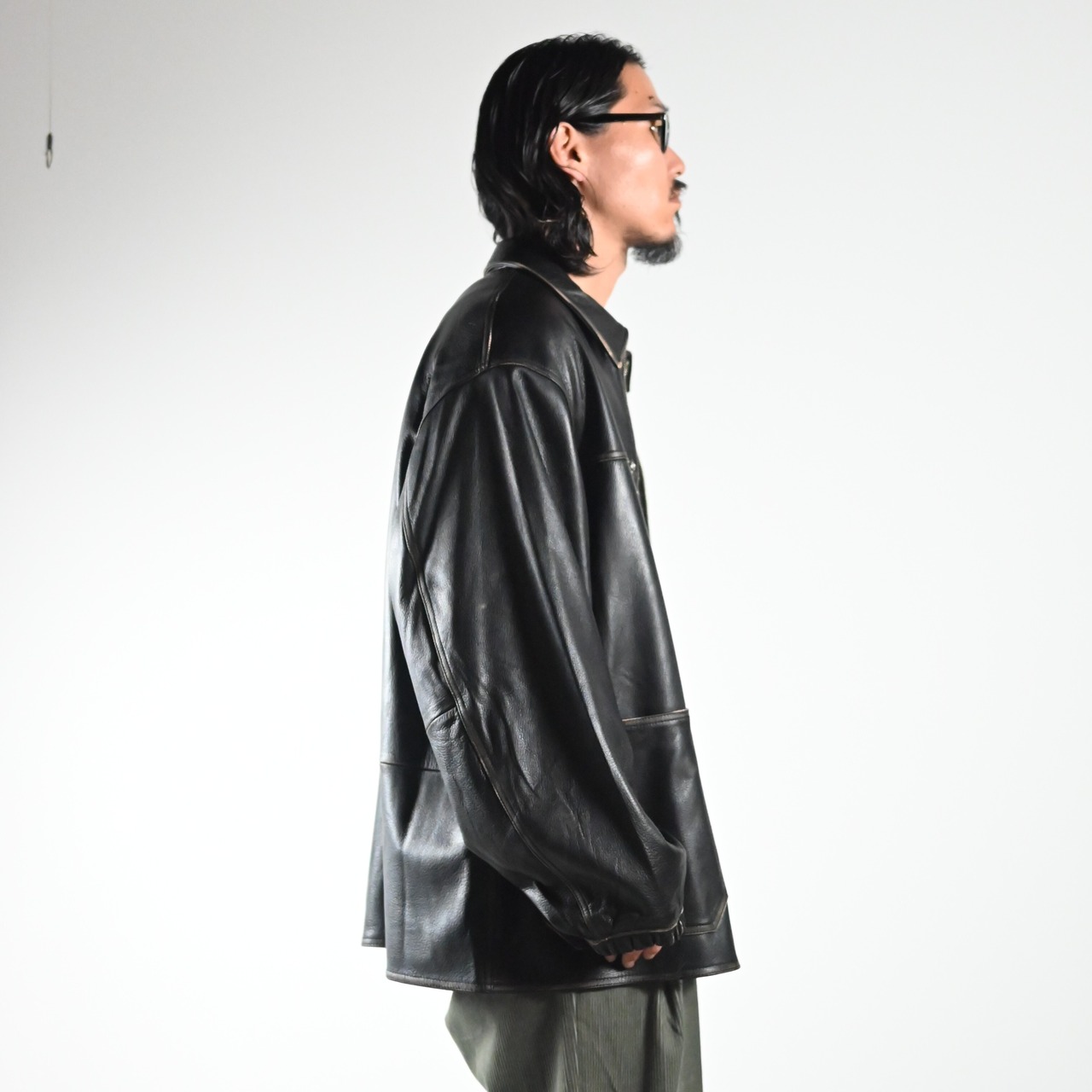【店頭販売限定】barbell object / leather coverall size1 在庫あり size2完売