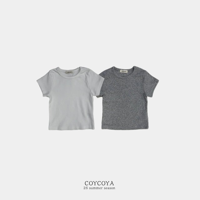 【取寄】coycoya｜plain short sleeve tee｜プレーン半袖T｜S-2XL｜kids｜26 summer