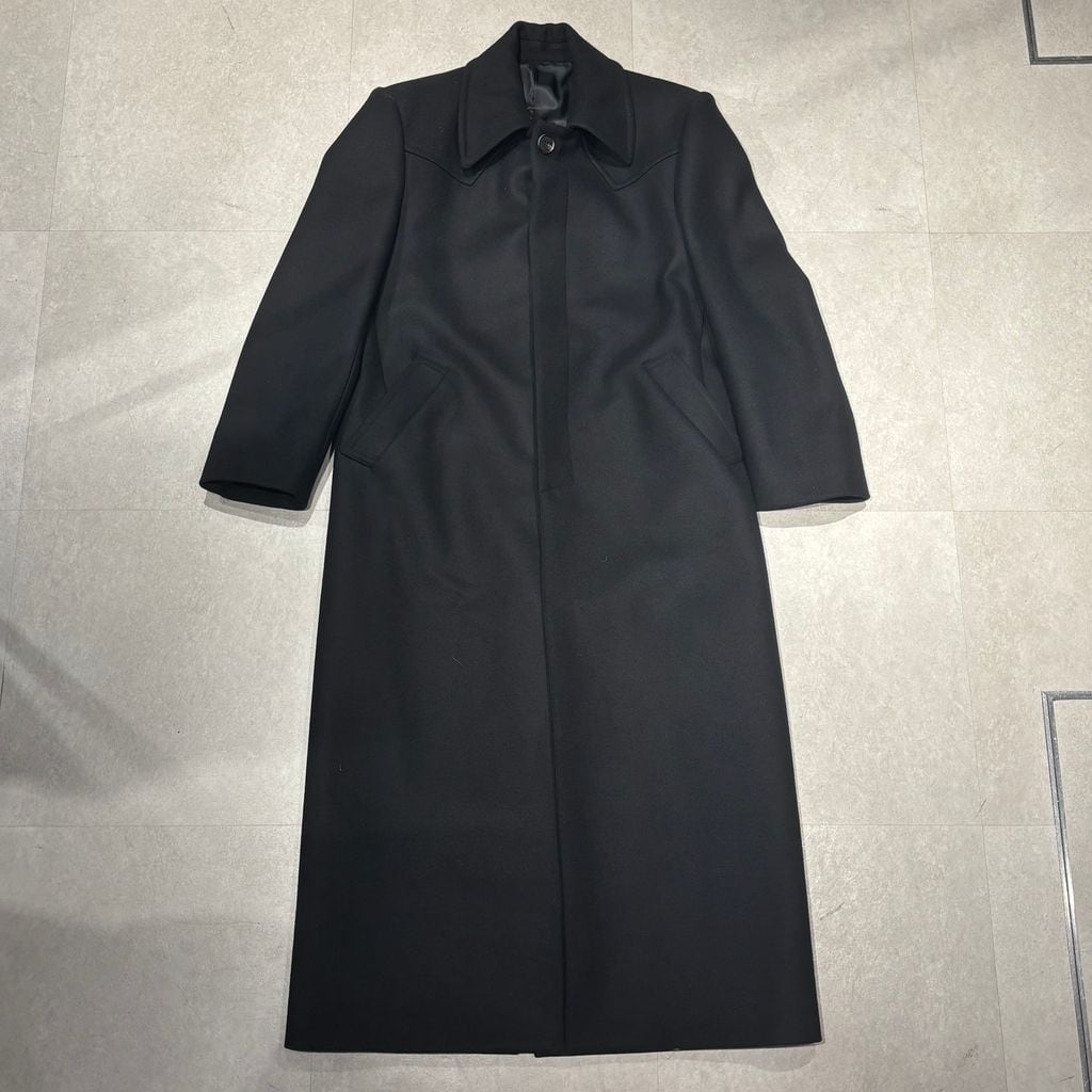 【海軍大将緋熊 】【美品】HARE ロングコート S ブラックポリエステル Egon lab. エゴンラボ EGONIMATI LONG COAT スーパーロング