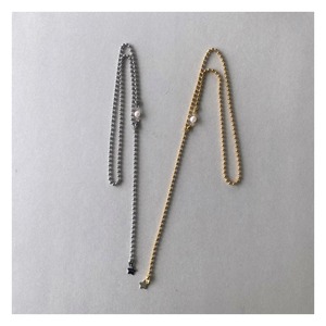 Ball Chain Y-line Necklace
