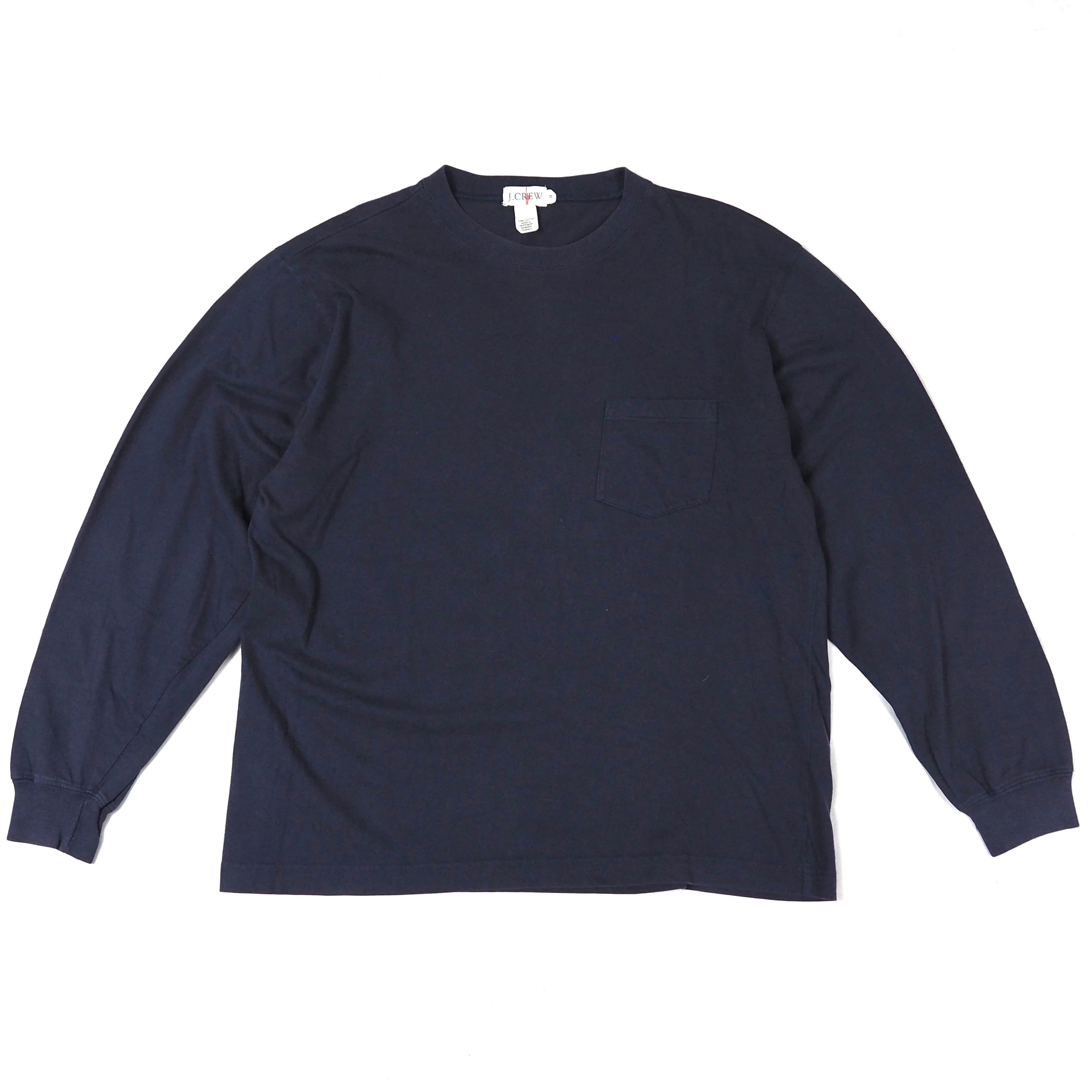 J.CREW cotton pocket T-shirt M /navy