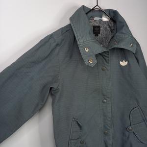 アディダス　リップストップ　スタンドカラー　ジャケット　コットン　ブルゾン